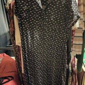 Wild Fang Stylish Black Patterned Dress